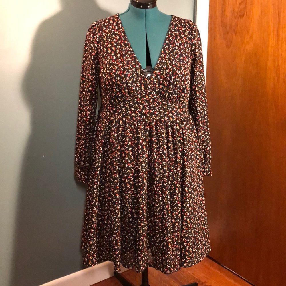 Torrid Retro Style Babydoll Dress Long Sleeves